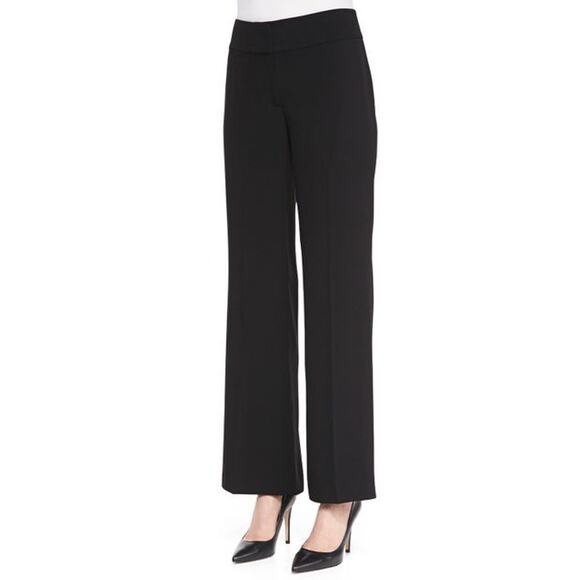 Eileen Fisher Black Tropical Suiting Eco Poly Pants Size 16 - Picture 1 of 10